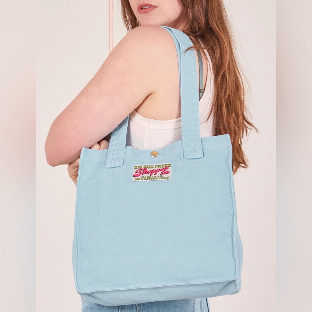 Never used Big Bud Press shopper tote in baby blue